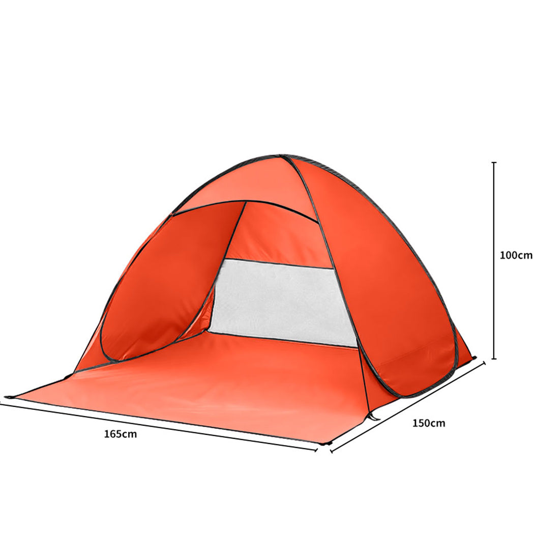 Mountview Pop Up Beach Tent Caming Portable Orange-1942352872092078082
