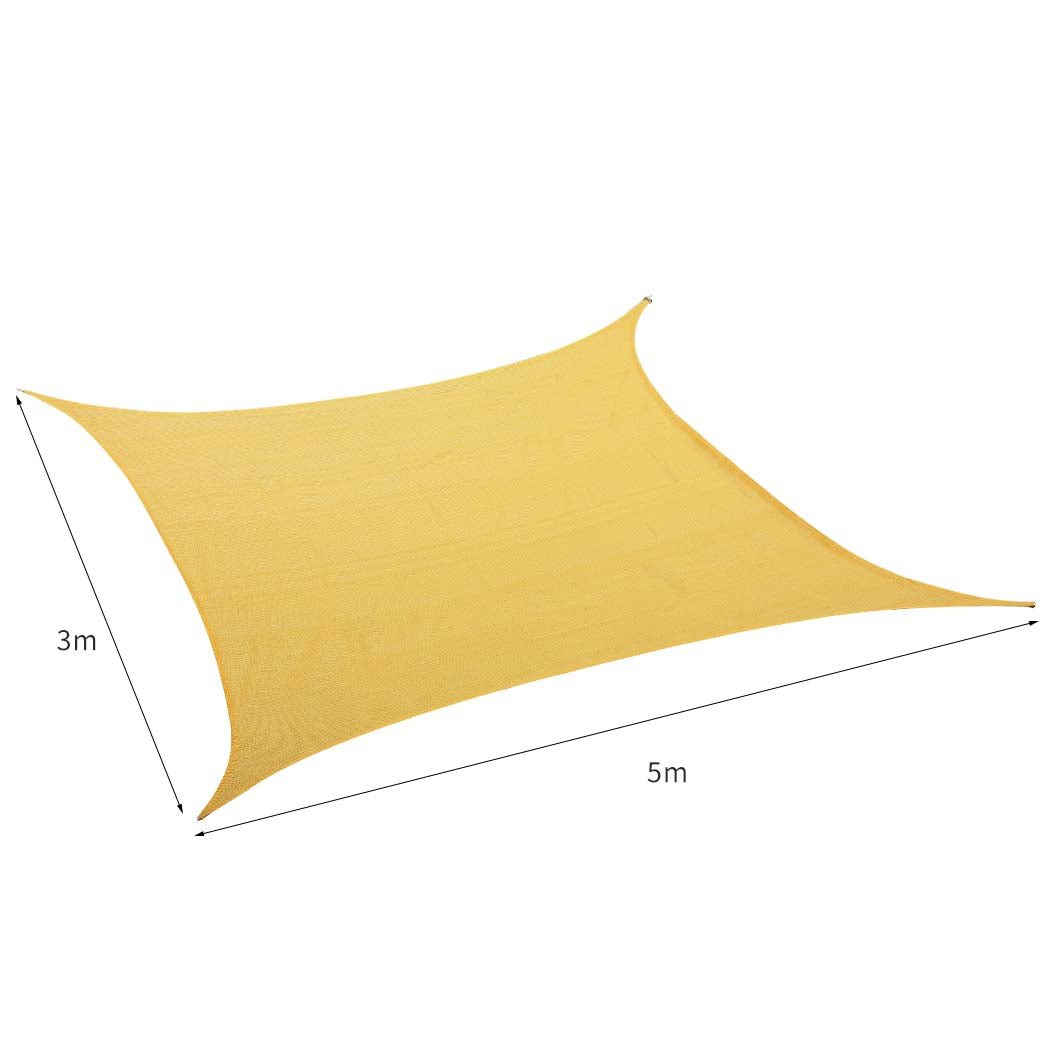 Mountview Sun Shade Sail Cloth Canopy Sand 180-1942352869667770370