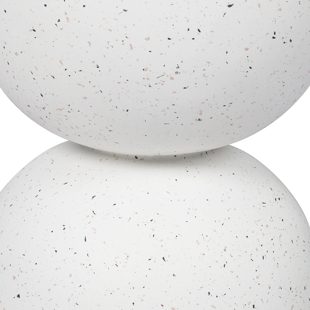 Levede Side Table Terrazzo Coffee Tables Beige-1910113292588814339
