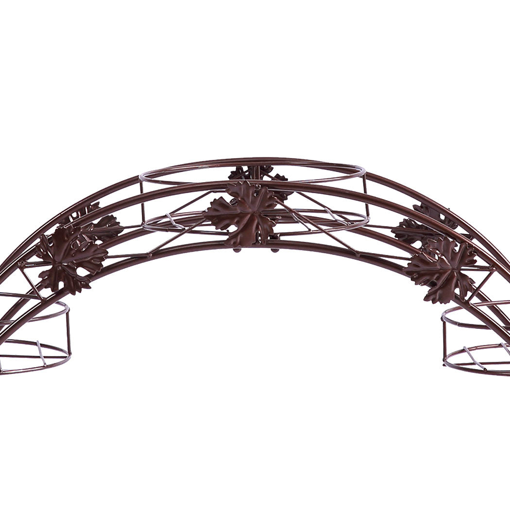 2X Plant Stand Outdoor Indoor Metal Bronze-1942352902391730179