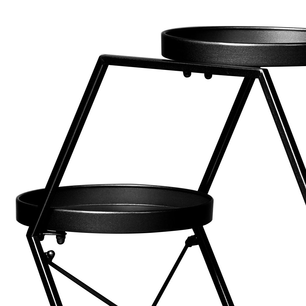 Levede Plant Stand Garden Outdoor Indoor Black-1942353751528574979