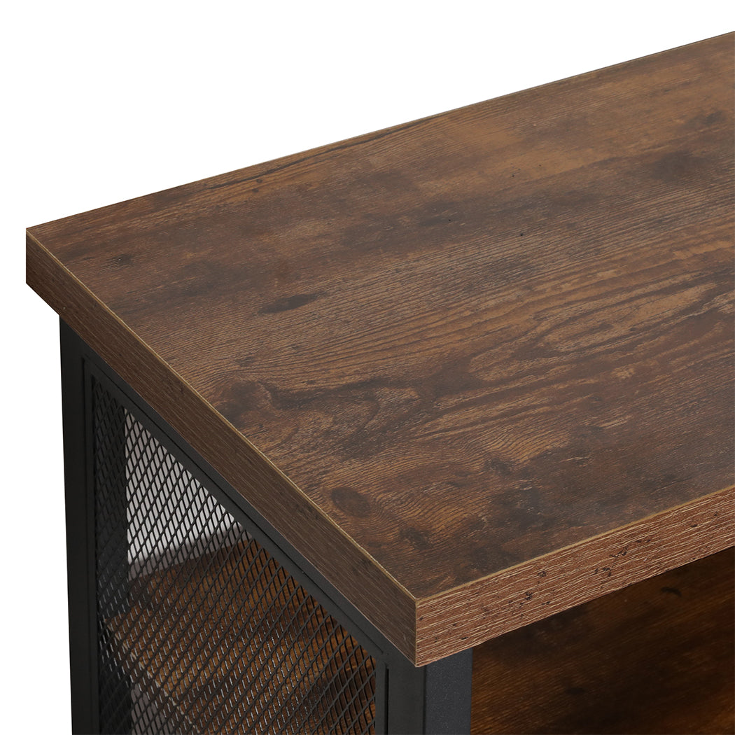 Levede Bar Cabinet Buffet Sideboard Walnut-1917016727506522115