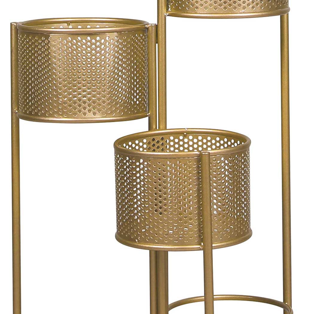 Levede 6 Tier Plant Stand Swivel Outdoor Gold-1942353742091390979