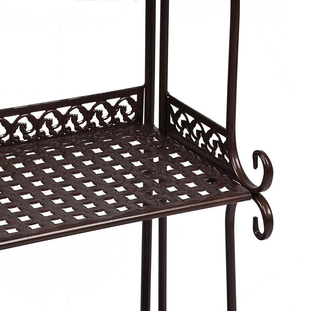 Levede Plant Stand 3 Tiers Outdoor Indoor Bronze-1942353746965172227