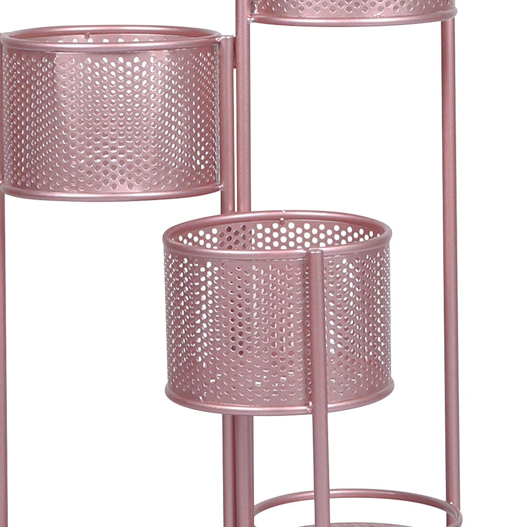 Levede 6 Tier Plant Stand Swivel Outdoor Rose Gold-1942353742254968835
