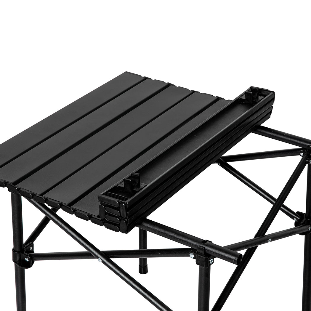 Levede Folding Camping Table Portable Black-1942353033010745347