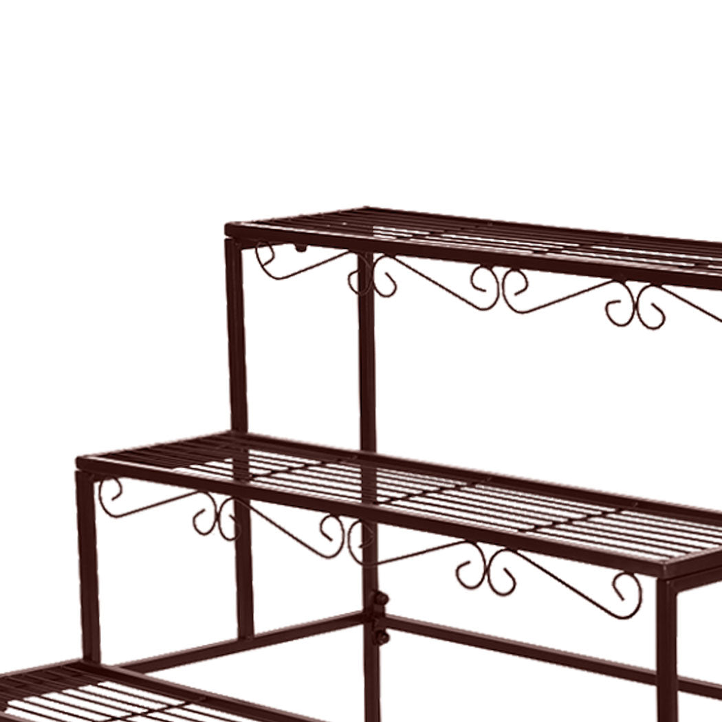 Levede Plant Stand 3 Tier Rectangle-1942352900269412355