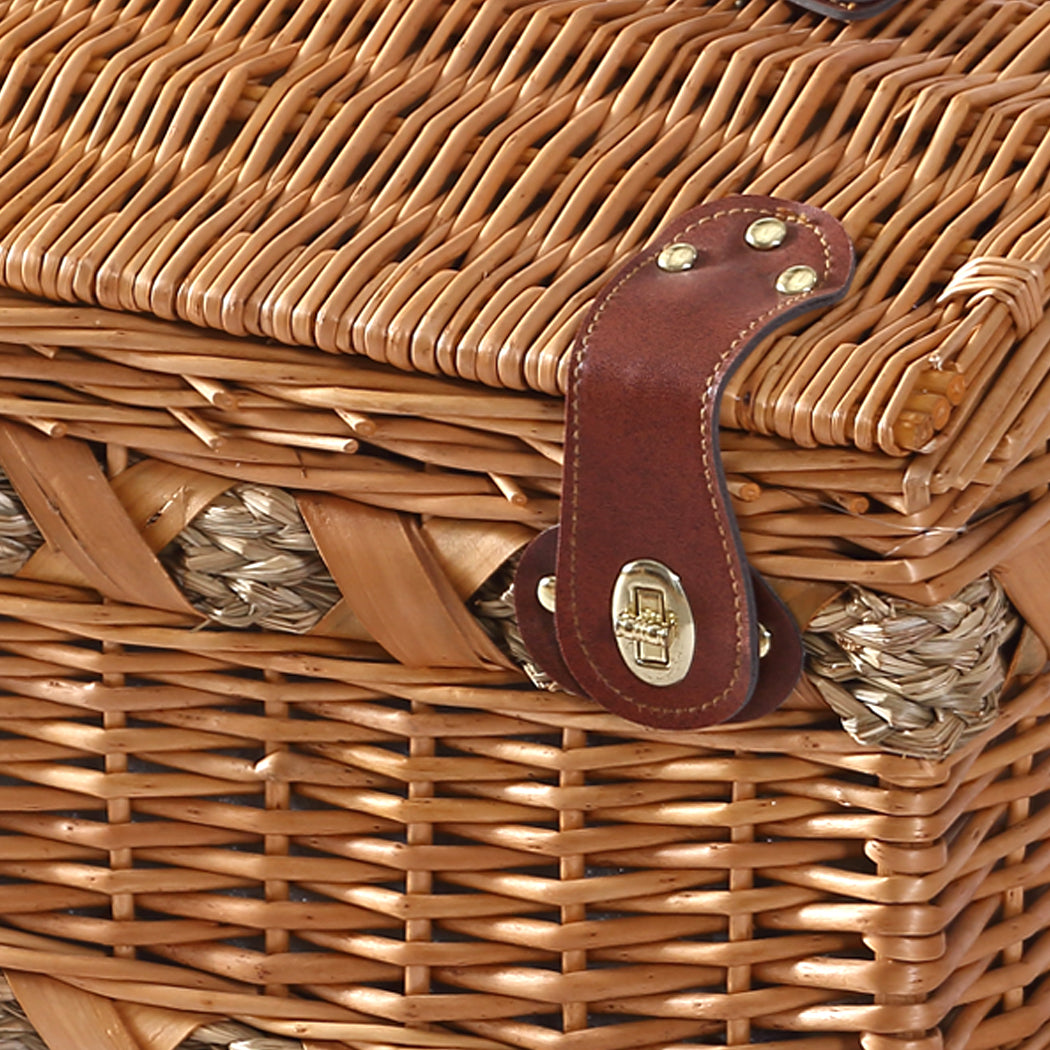 4 Person Picnic Basket Baskets Set Outdoor-1942353284165668867