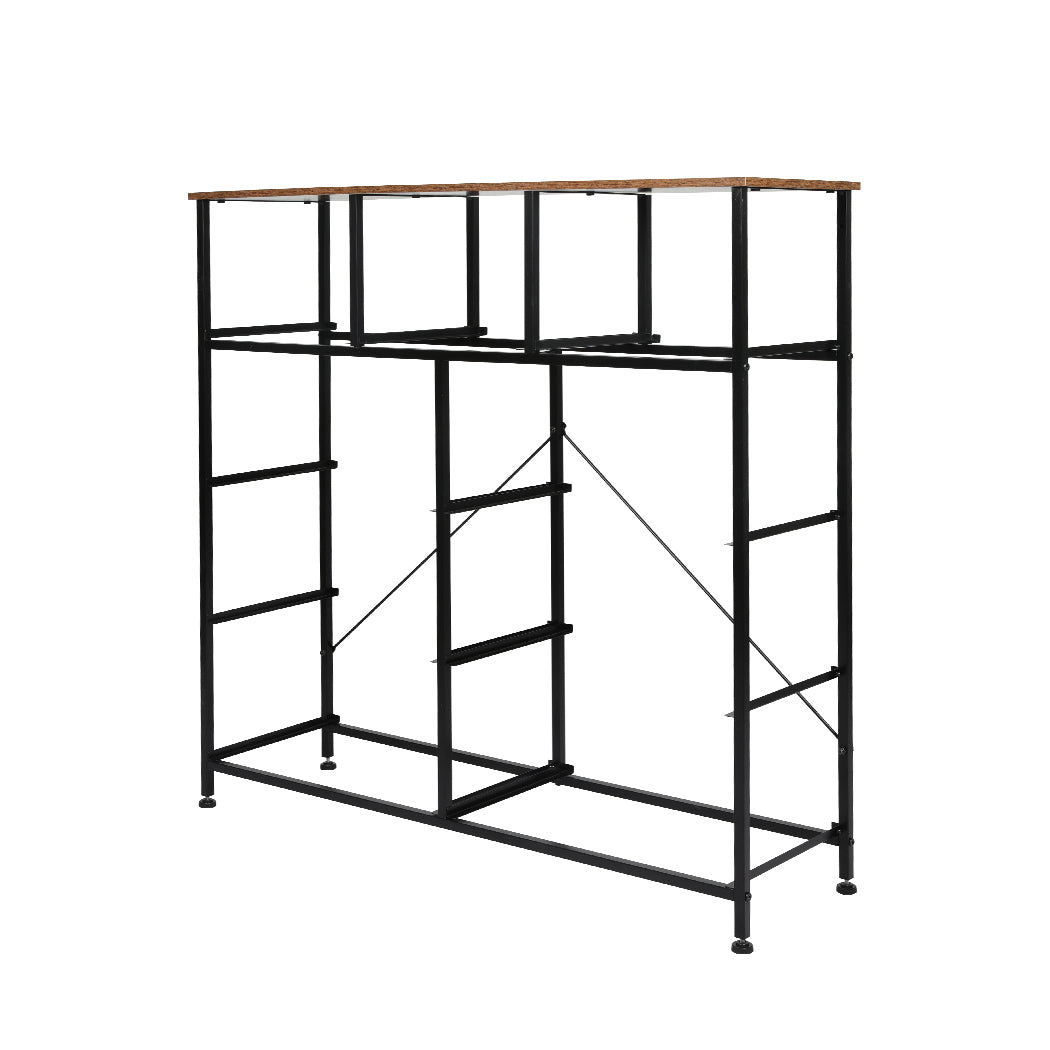 Levede Storage Cabinet Tower Chest Brown Fold-1917016729171660803