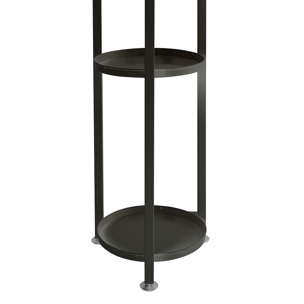Levede Plant Stand Outdoor Indoor Flower Black Medium-1942352903385780227