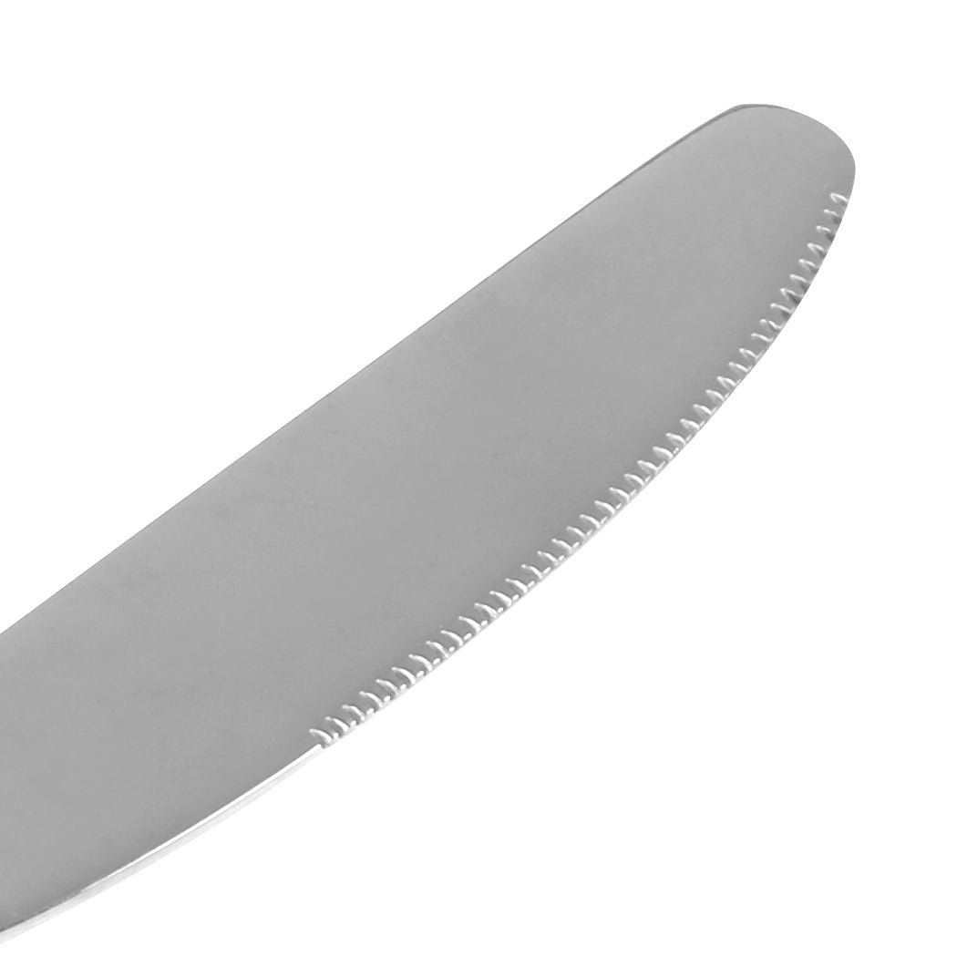Cutlery Set Stainless Steel Knife Fork Silver-1942352918430748675