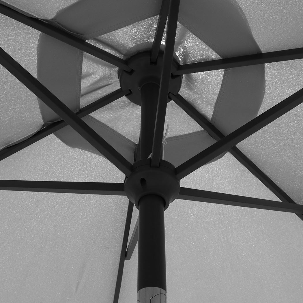 Centra 2.7M LED Outdoor Umbrella Base Stand Grey-1942353663704043523