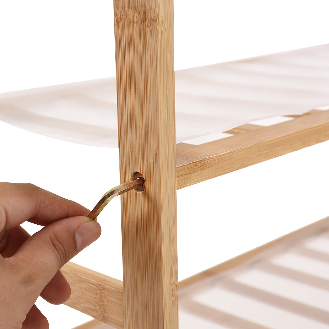 Levede Bamboo Shoe Rack Storage Wooden 70cm-1942353135397900292