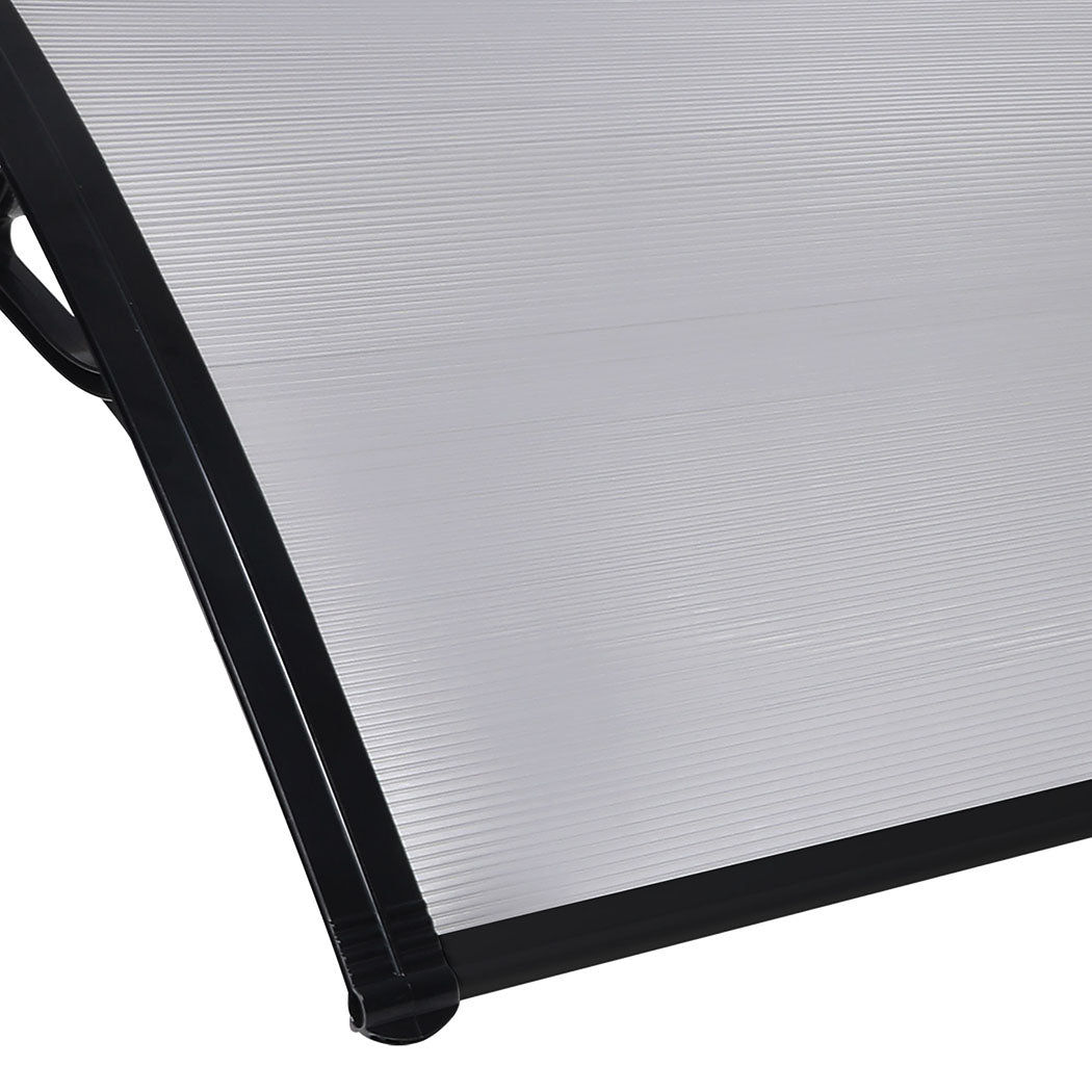 Mountview Window Door Awning Outdoor 1M X 2.4M Transparent 1x2.4M-1942353017055612932
