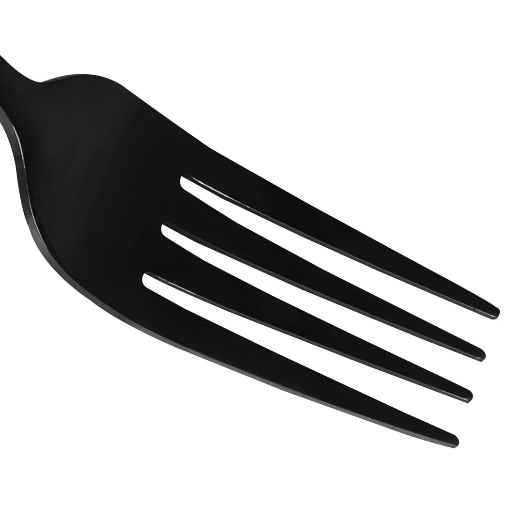 Stainless Steel Cutlery Set Travel Knife Black-1942352917583499268