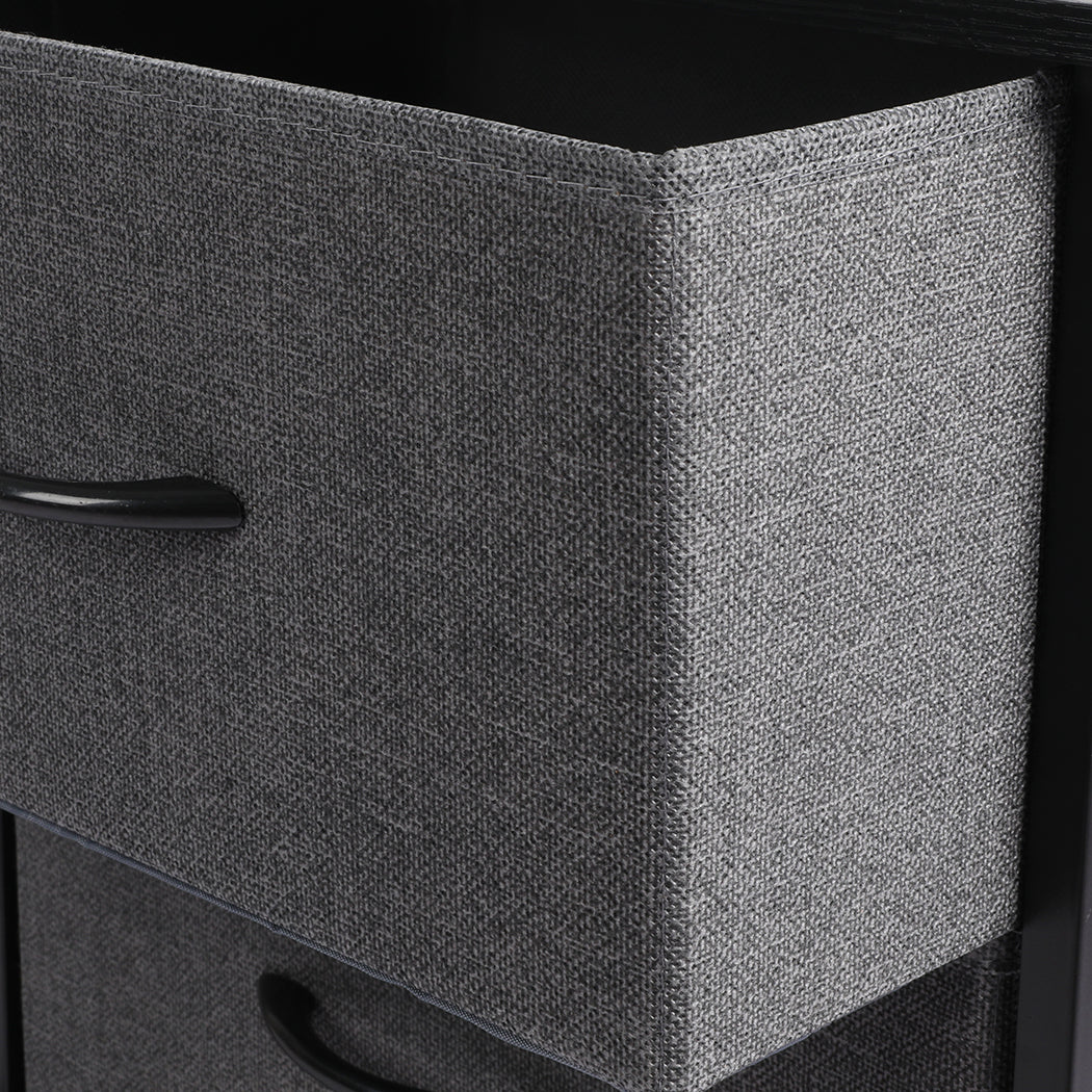 Levede Storage Cabinet Tower Chest Dark Grey-1917016725942046724