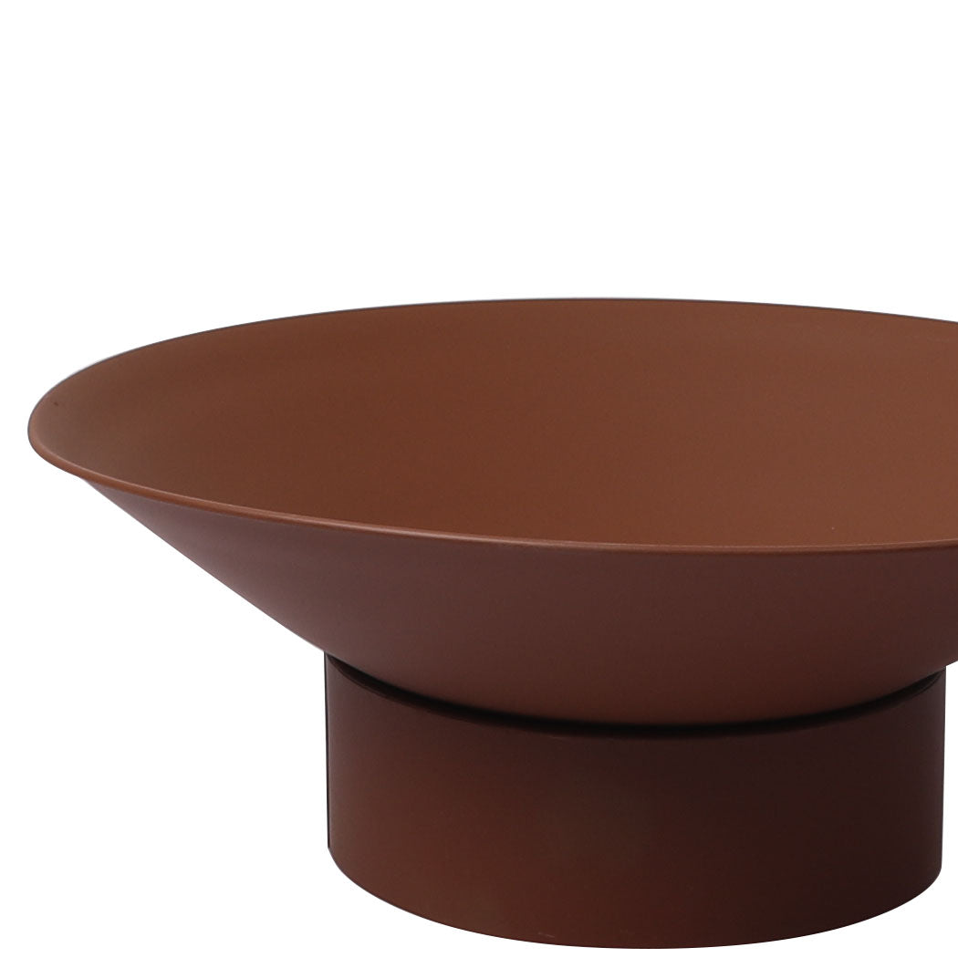 2 IN 1 Steel Fire Pit Firepit Pits Bowl Rust-1942353059019624452