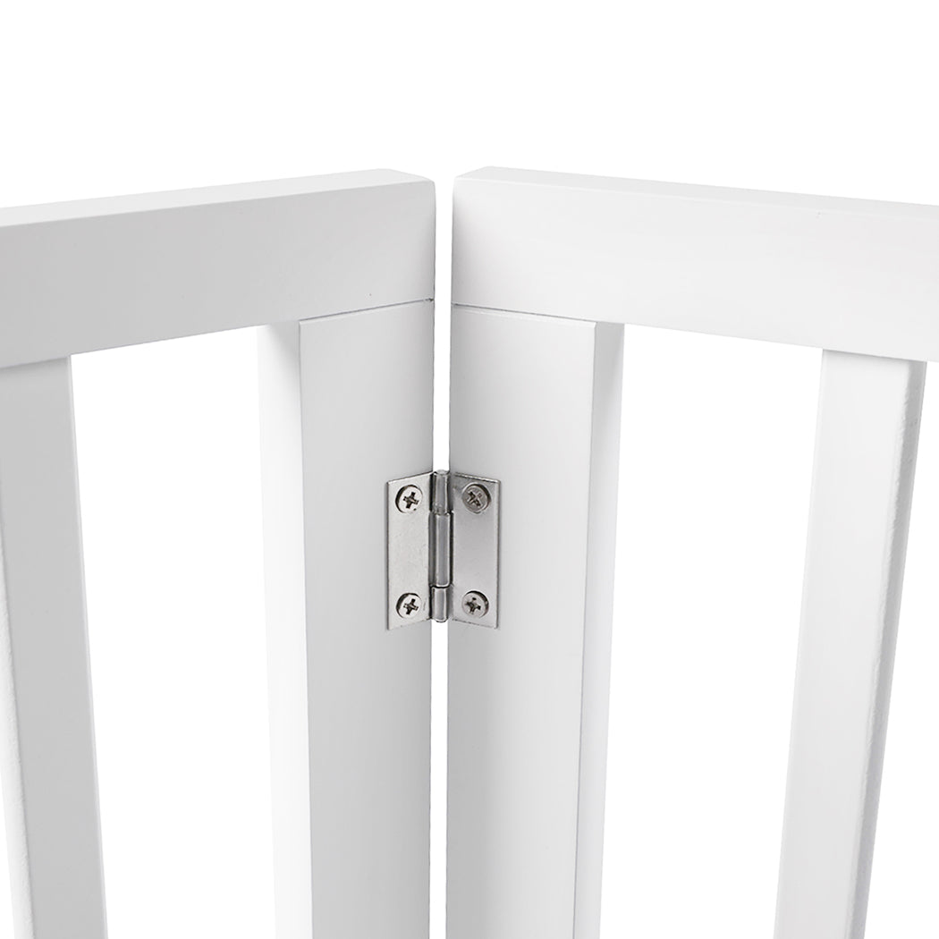 PaWz Wooden Pet Gate Dog Fence Safety White 100 Pack-1942353081358487556