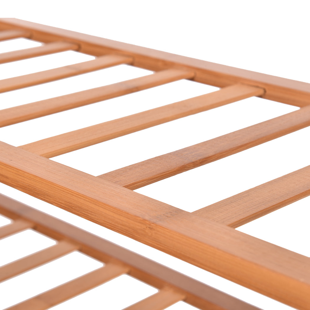 Levede 2x Bamboo Shoe Rack Shoes Organizer-1942353135053967364