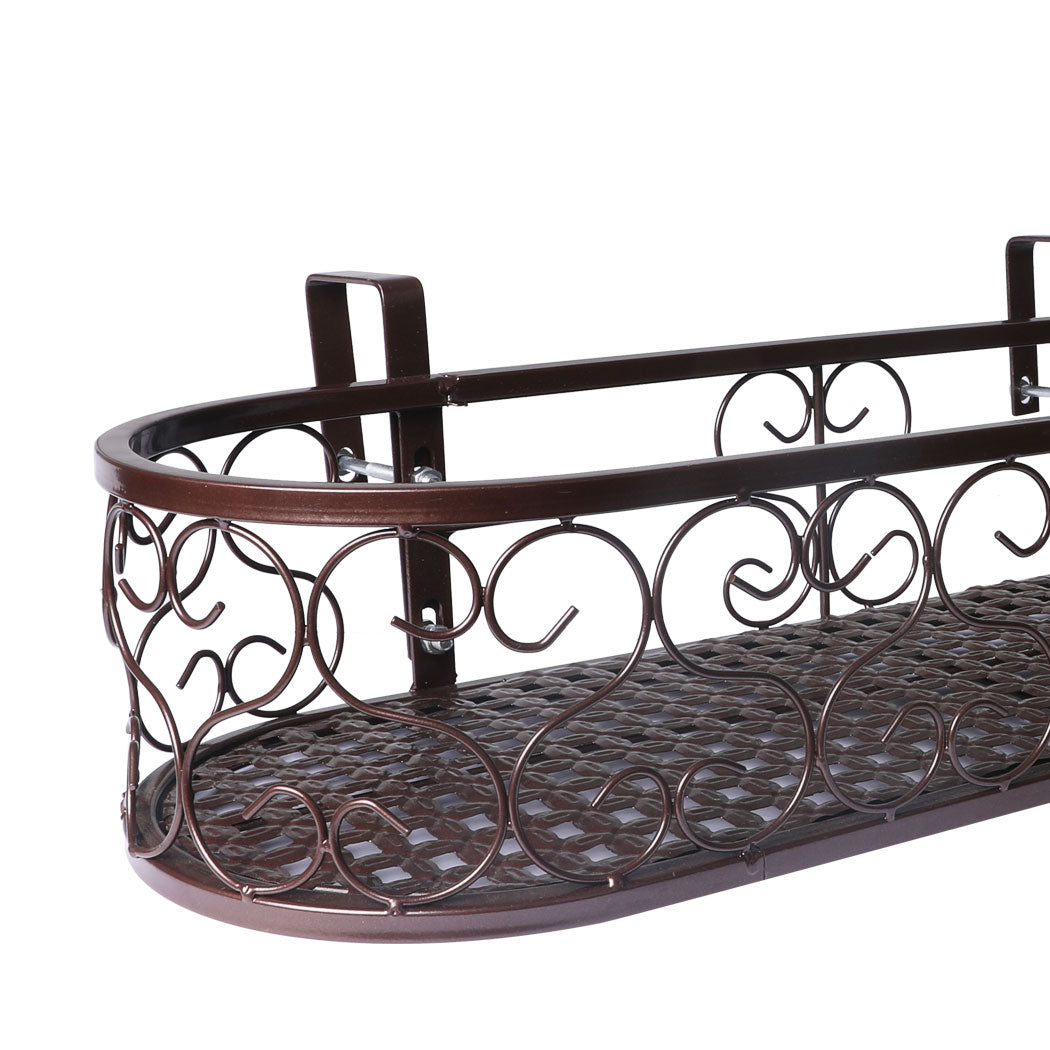 Levede Plant Stand Outdoor Indoor Home Bronze Oval-1942353742942834692
