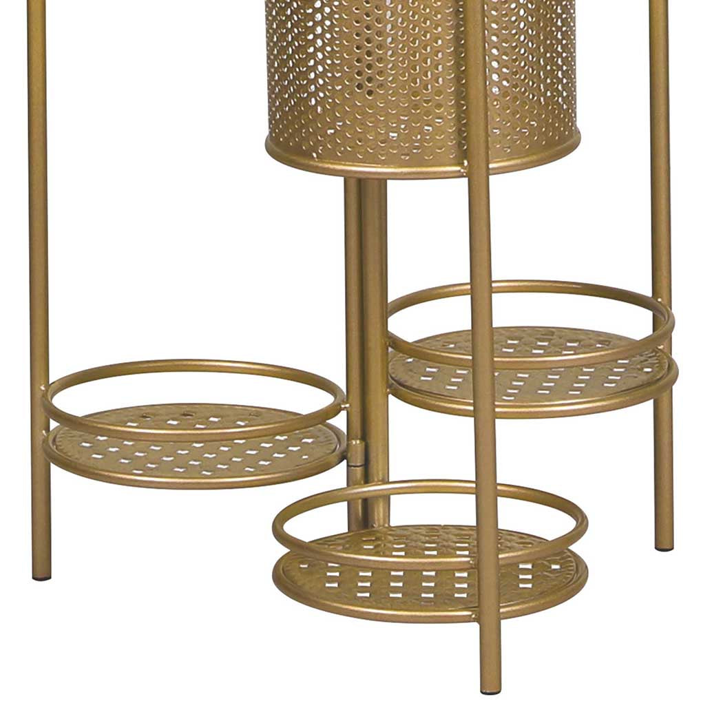 Levede 6 Tier Plant Stand Swivel Outdoor Gold-1942353742091390980