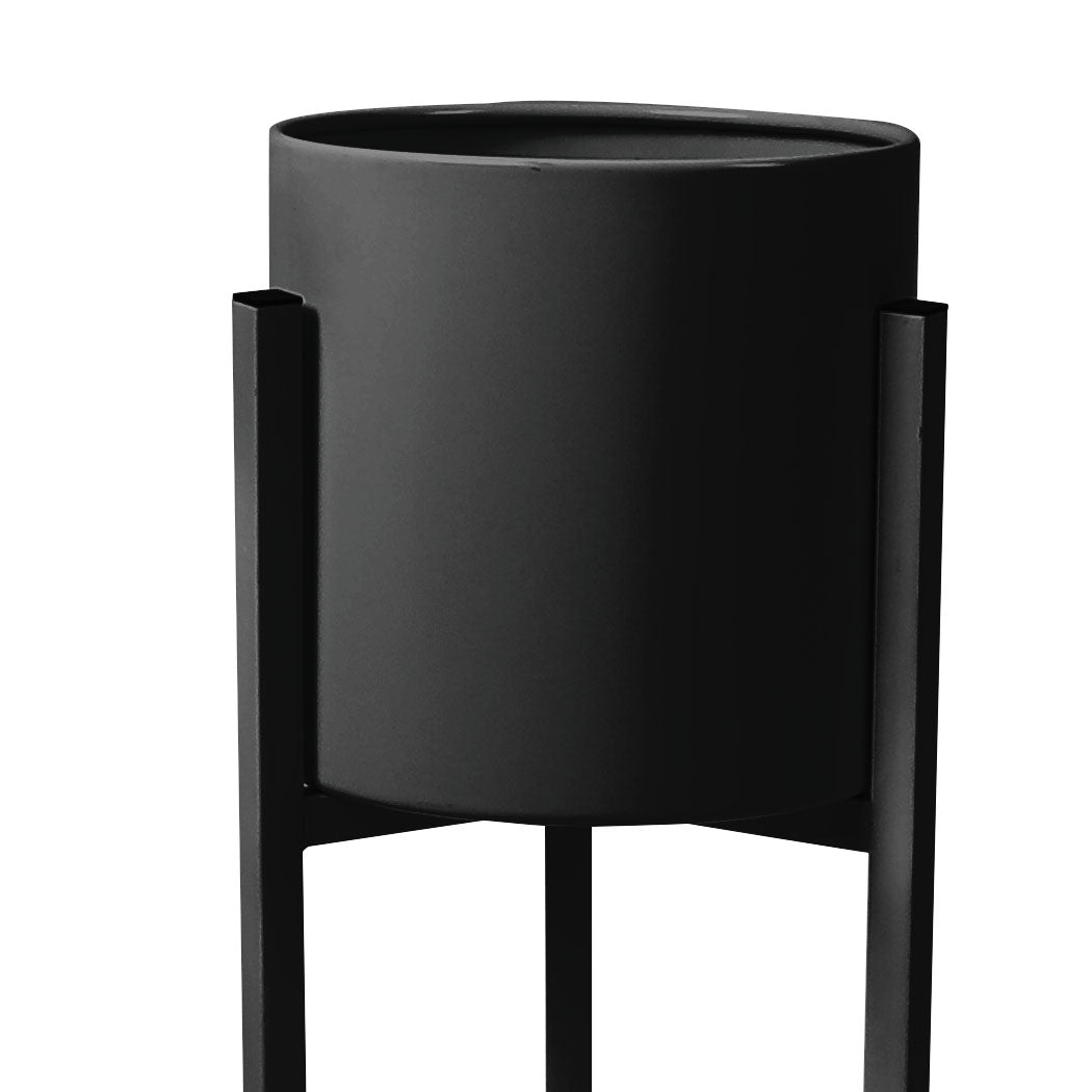 Levede Plant Stand Garden Planter Metal Black Small-1942352906019803140