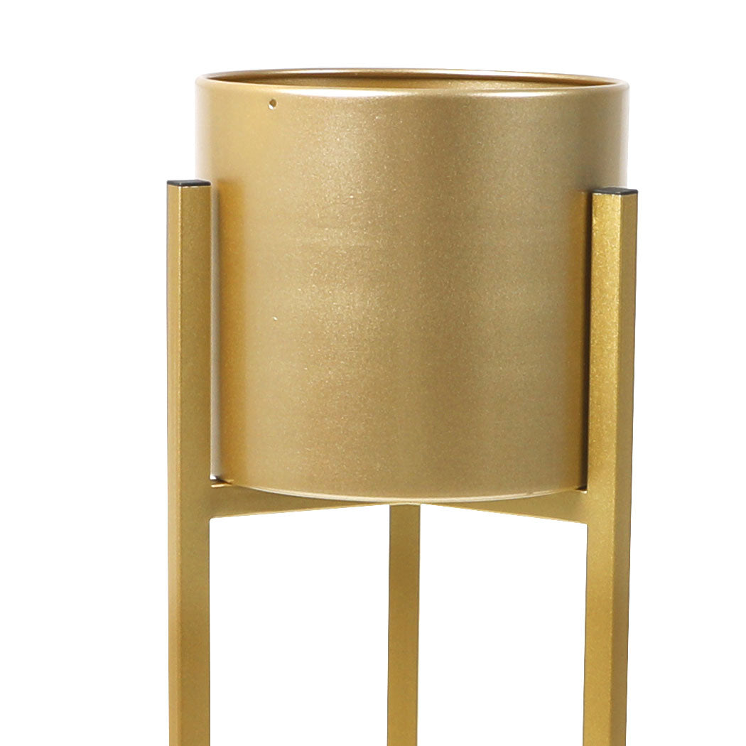 Levede Plant Stand Garden Planter Metal Gold Small-1942352906200158212