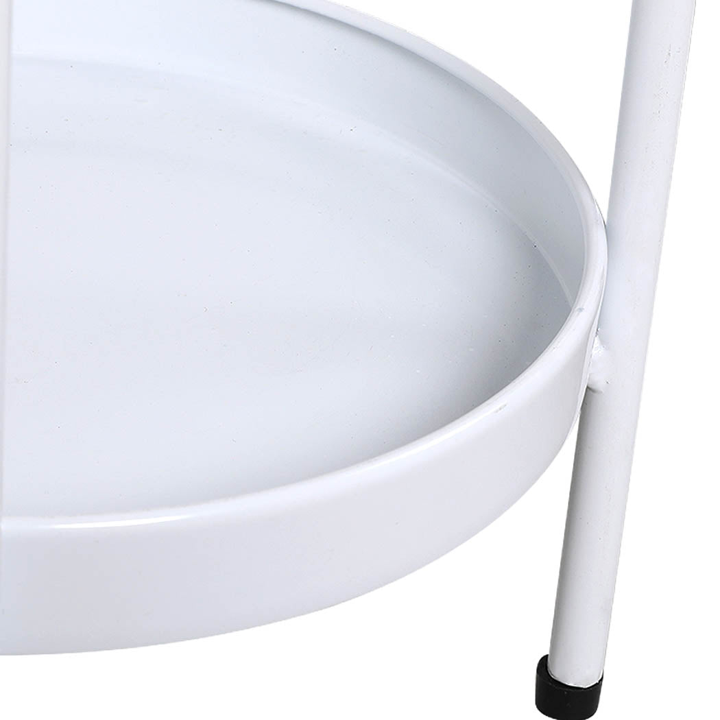 Levede 2 Tiers Plant Stand Outdoor Indoor White Large-1942353741252530180