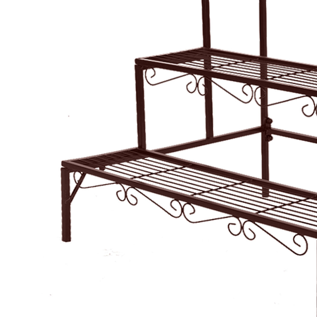 Levede Plant Stand 3 Tier Rectangle-1942352900269412356