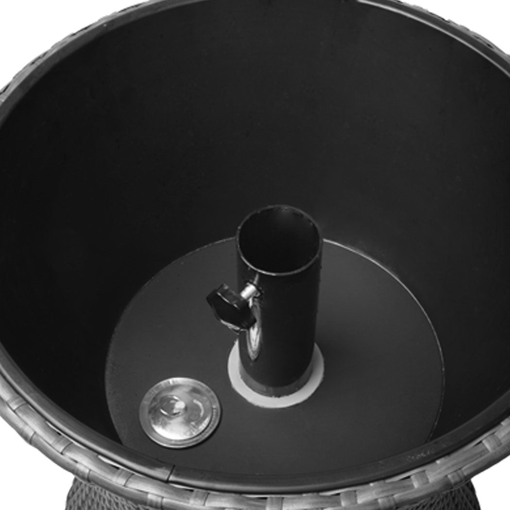 Levede Cooler Ice Bucket Table Bar Outdoor Black-1942353018414567428