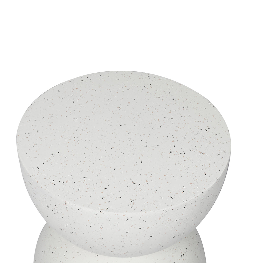 Levede Side Table Terrazzo Coffee Tables Beige-1910113292588814340