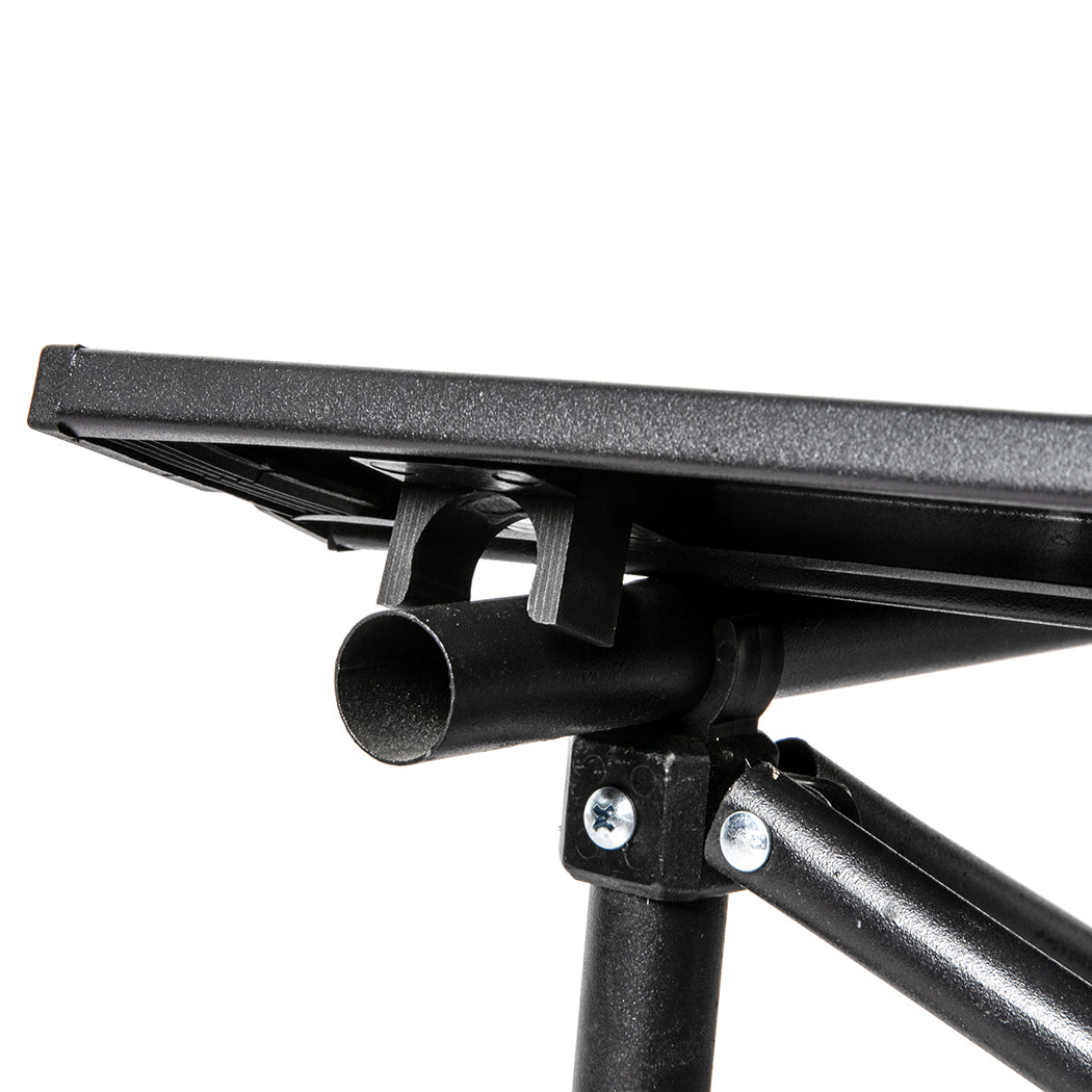 Levede Folding Camping Table Portable Black-1942353032847167492