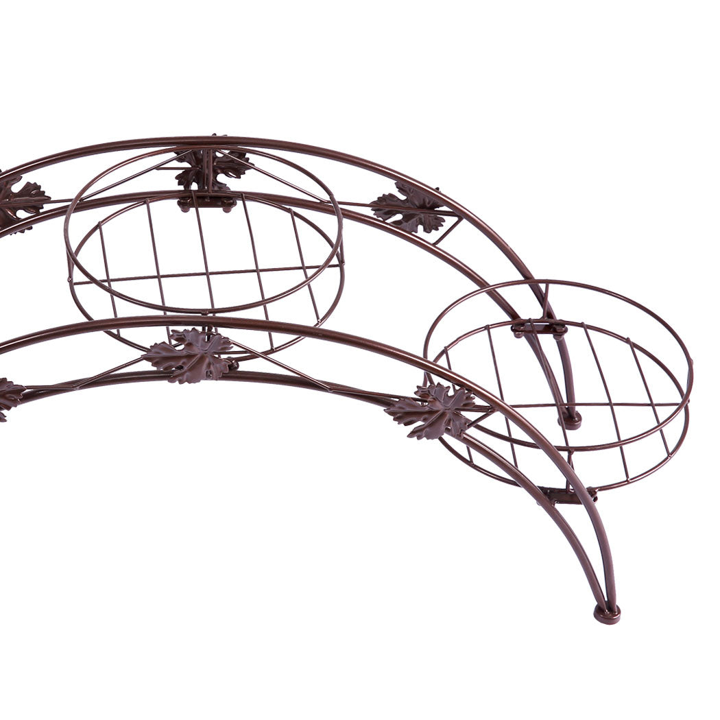 2X Plant Stand Outdoor Indoor Metal Bronze-1942352902391730180