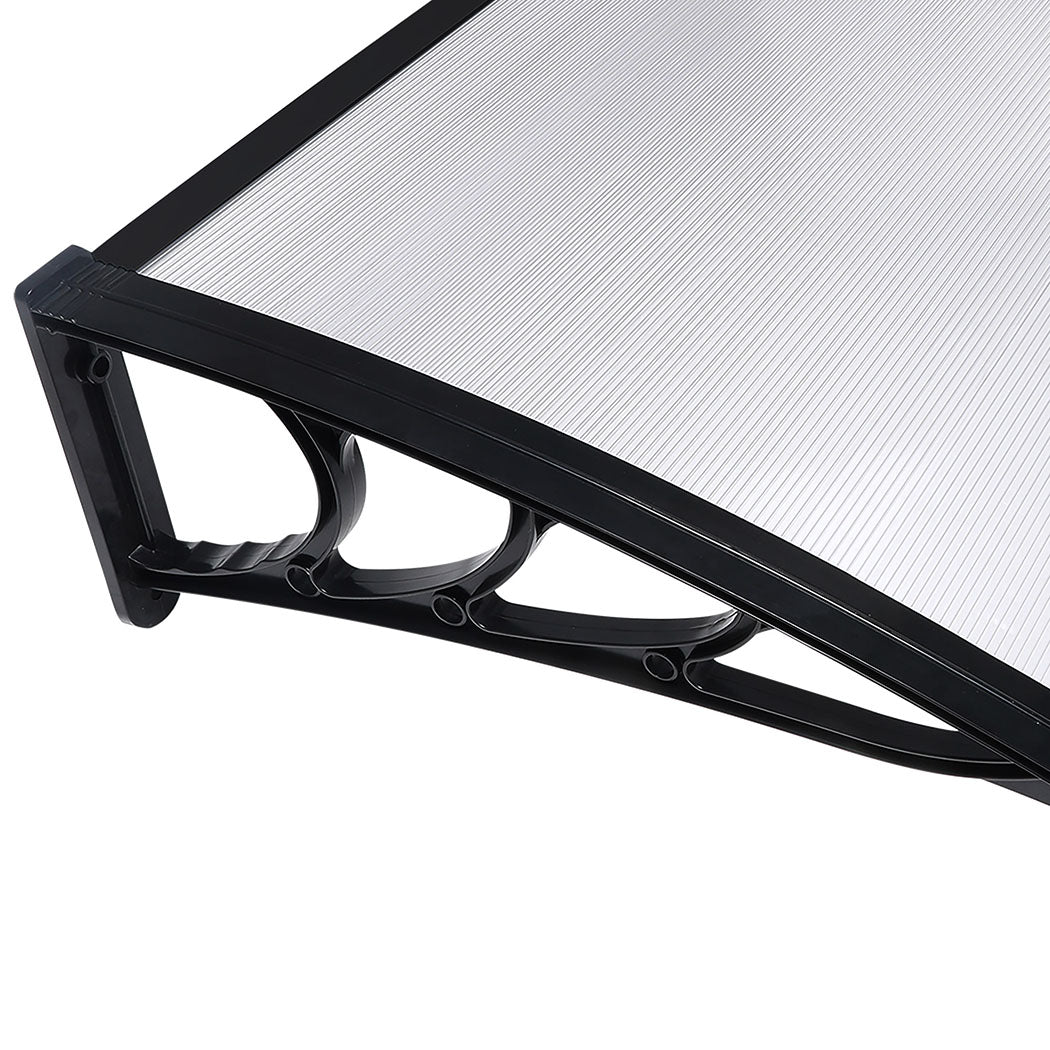 Mountview Window Door Awning Outdoor 1M X 2.4M Transparent 1x2.4M-1942353017055612933