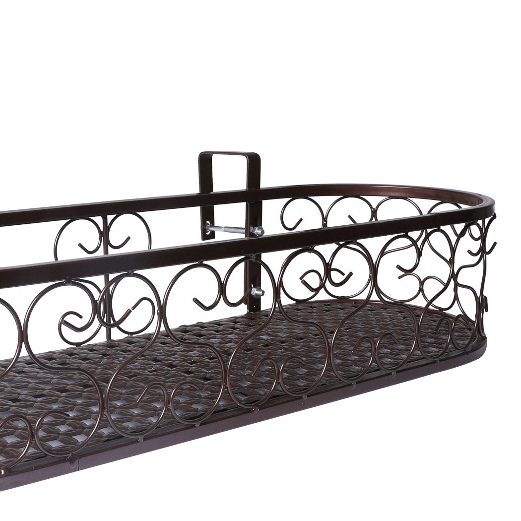 Levede Plant Stand Outdoor Indoor Home Bronze Oval-1942353742942834693