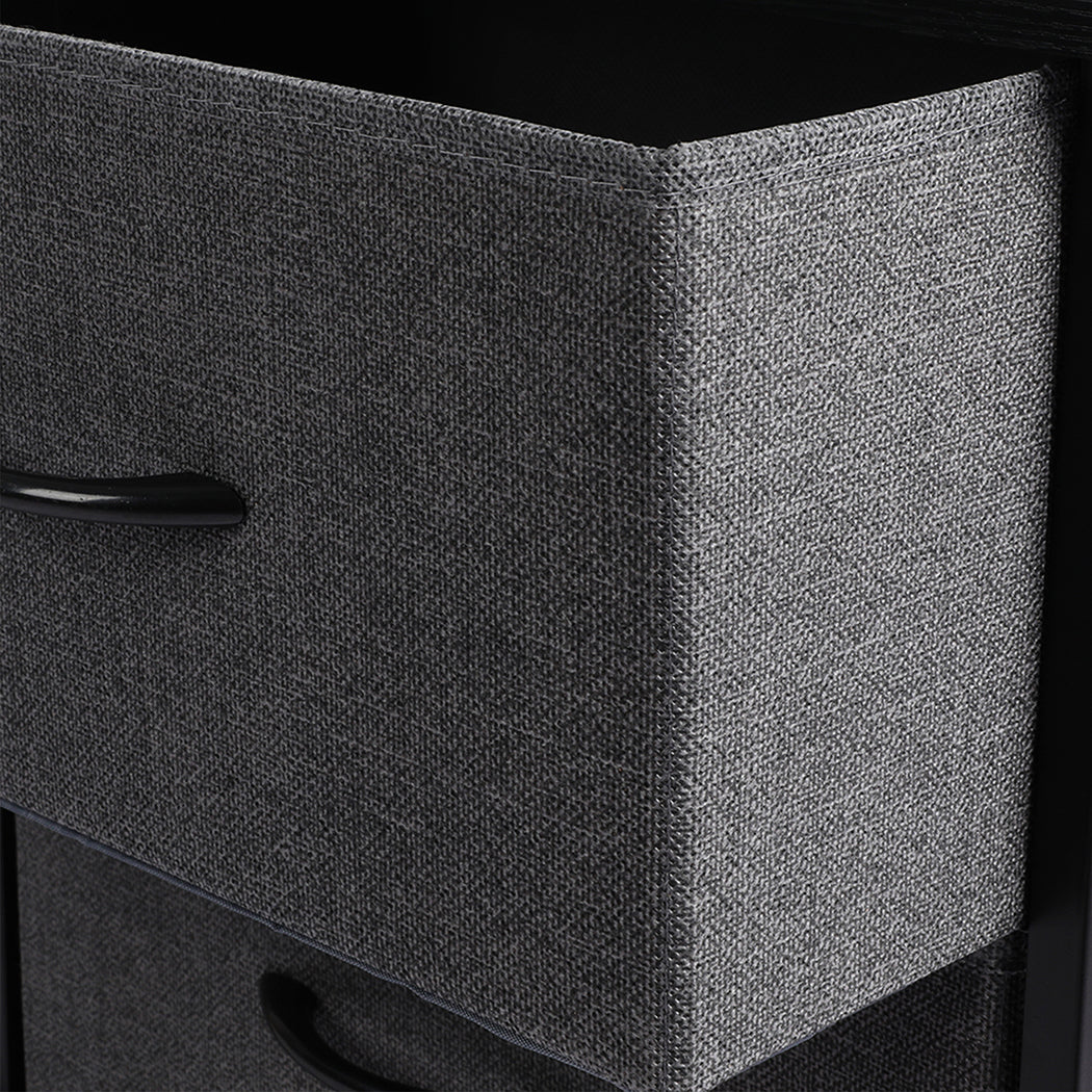 Levede Storage Cabinet Tower Chest Dark Grey-1917016728550903813