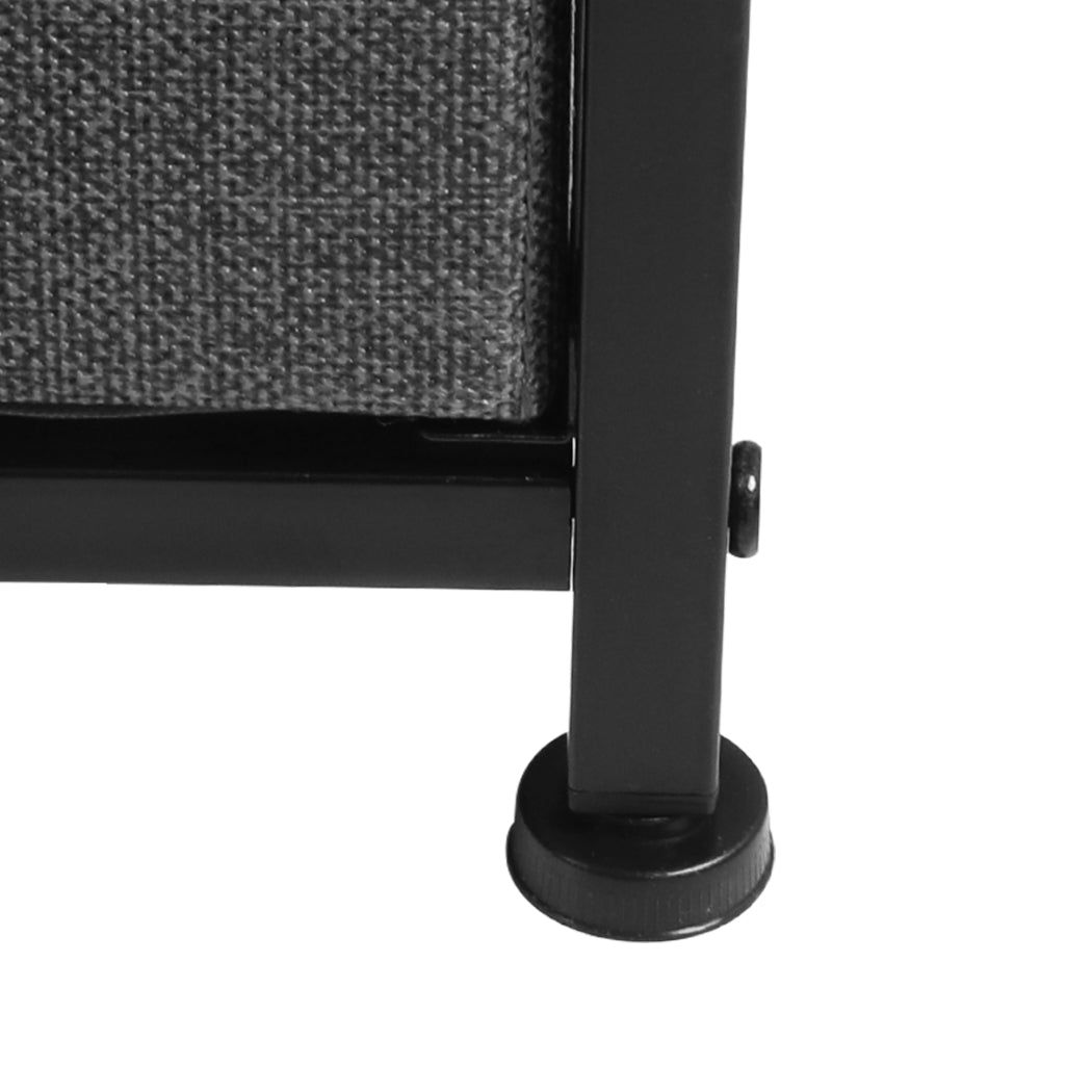 Levede Storage Cabinet Tower Chest Dark Grey-1917016725942046725