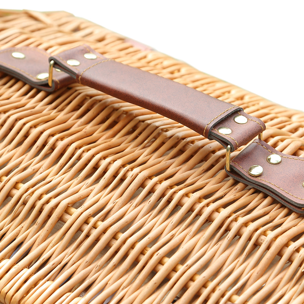 4 Person Picnic Basket Baskets Set Outdoor-1942353284165668869