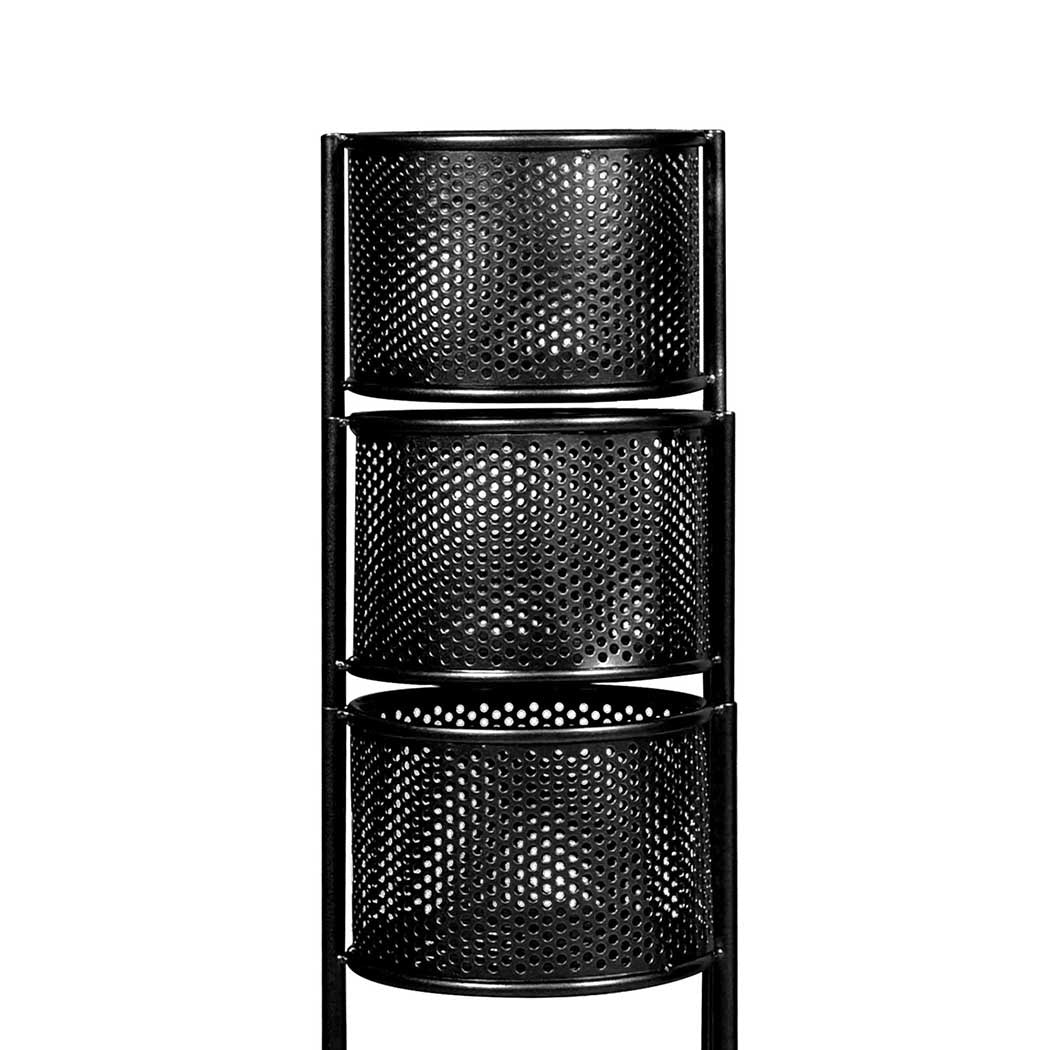Levede 6 Tier Plant Stand Swivel Outdoor Black-1942353741919424517