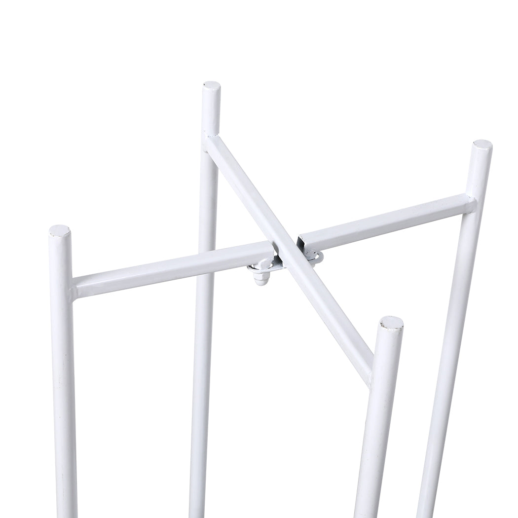 Levede 2 Tiers Plant Stand Outdoor Indoor White Large-1942353741252530181