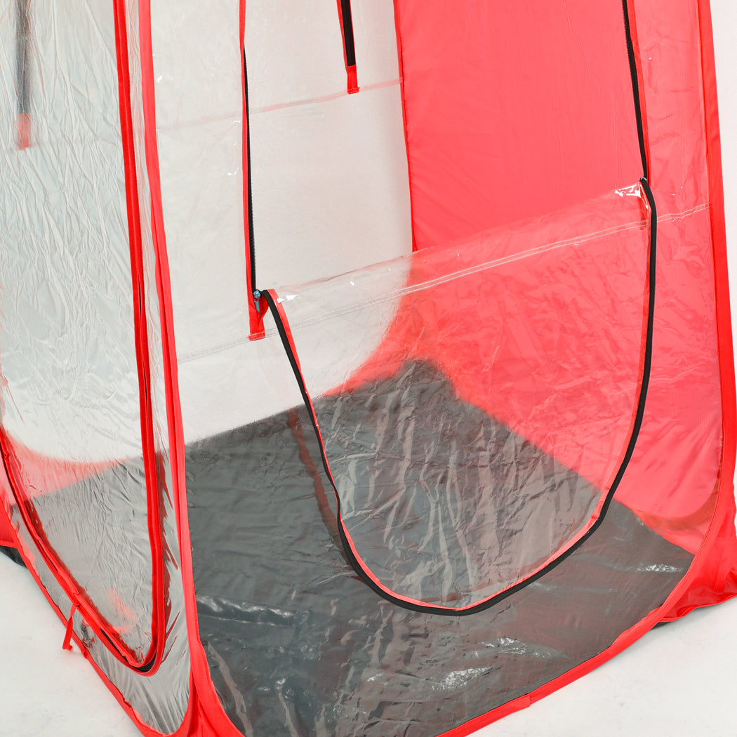 2x Mountview Pop Up Tent Camping Weather Red-1942352873325203461