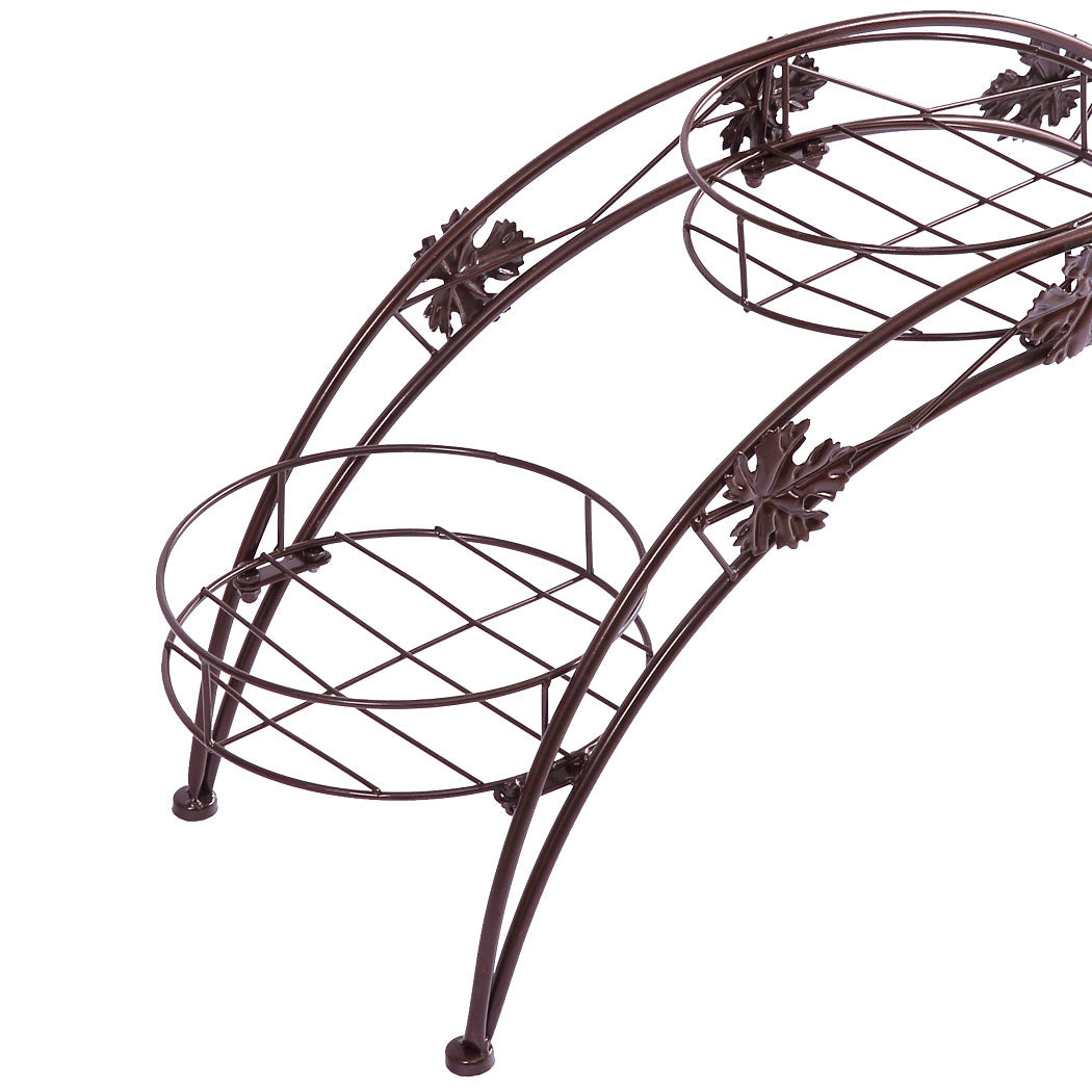 2X Plant Stand Outdoor Indoor Metal Bronze-1942352902391730181