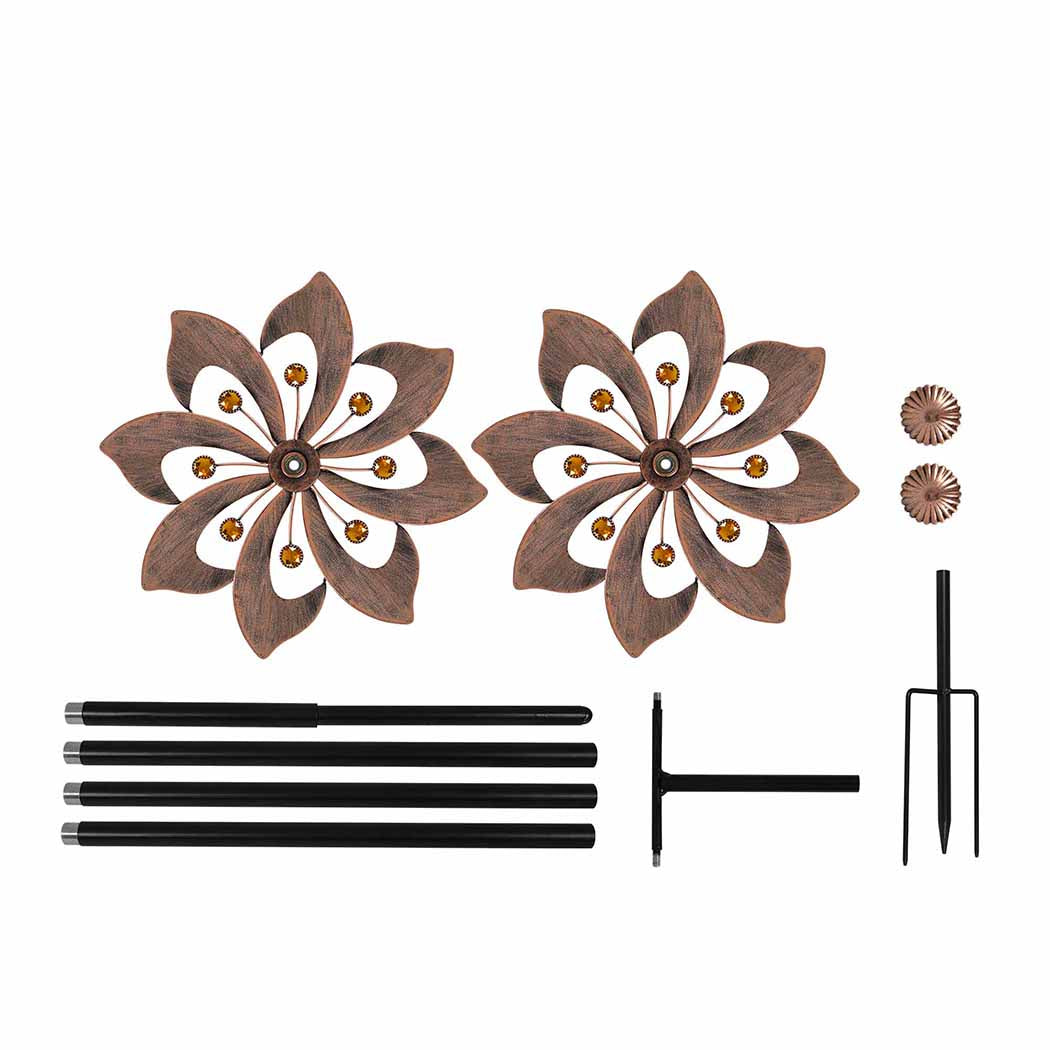 Garden Windmill Wind Spinner Metal Ornaments-1942353775306084357