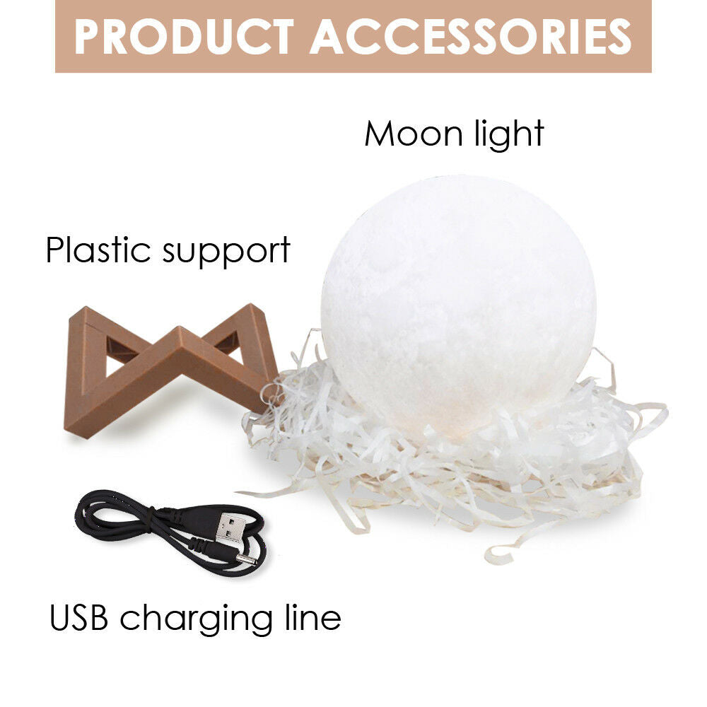 3D Magical Moon Lamp USB LED Night Light Large-1927582204955856897