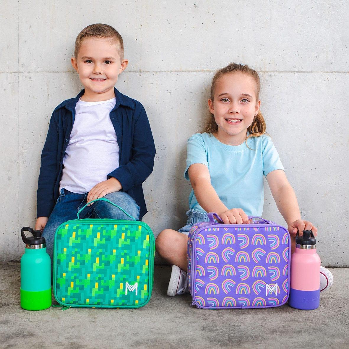 MONTII.CO Medium Insulated Lunch Bag - Pixels-1910112397746638852