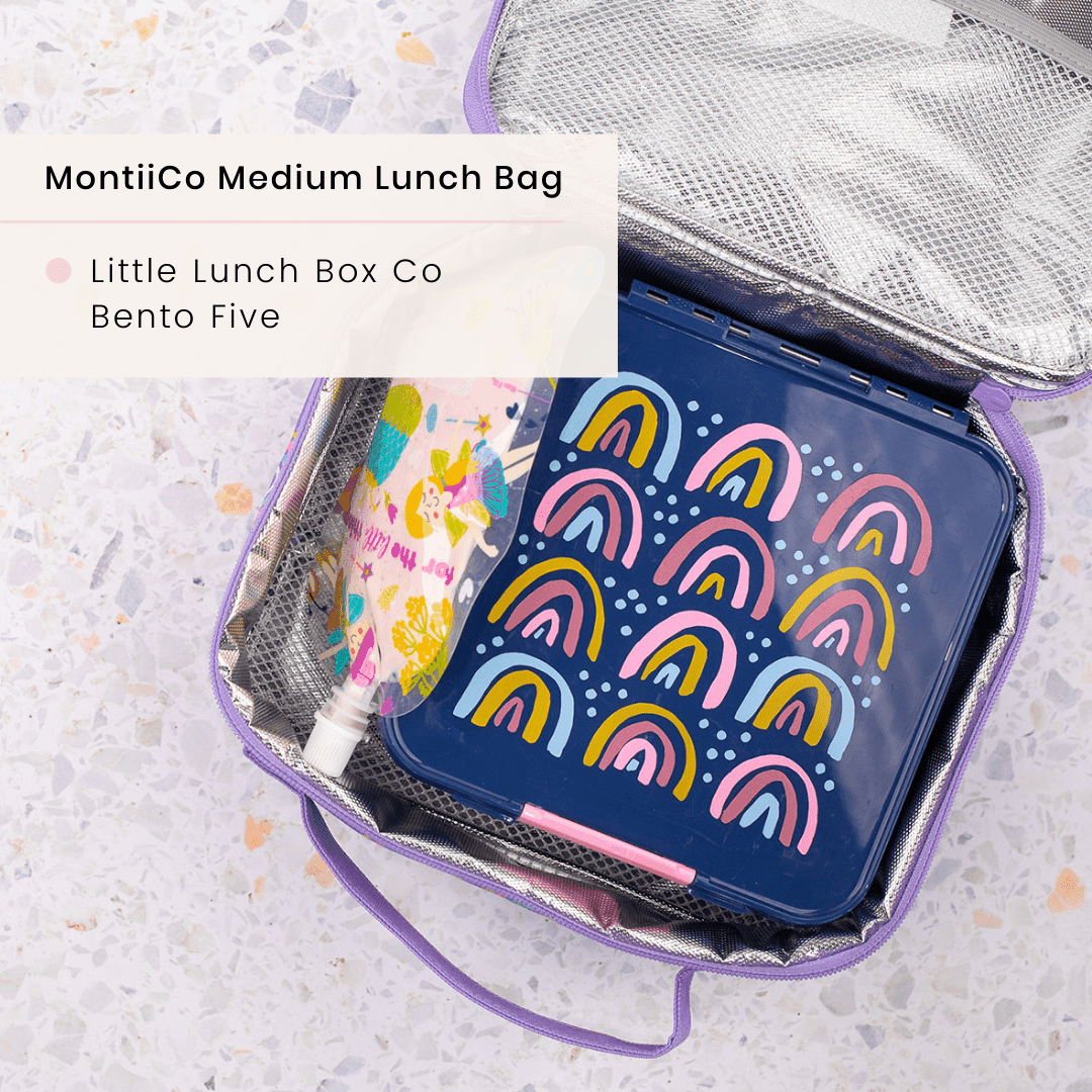 MONTII.CO Medium Insulated Lunch Bag - Pixels-1910112397746638856