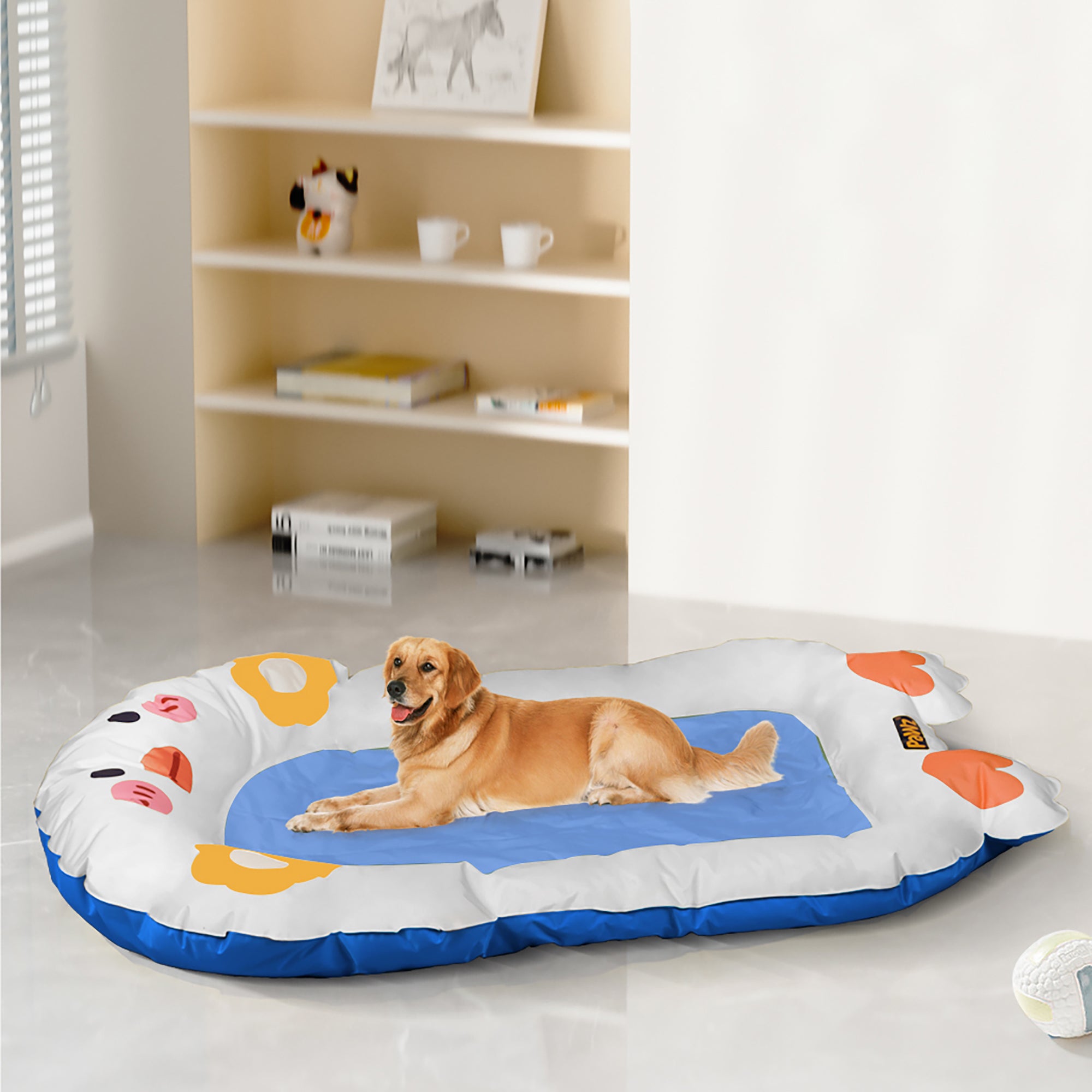 PaWz Pet Cooling Mat Dog Cat Human Size Blue-1942352770766082054