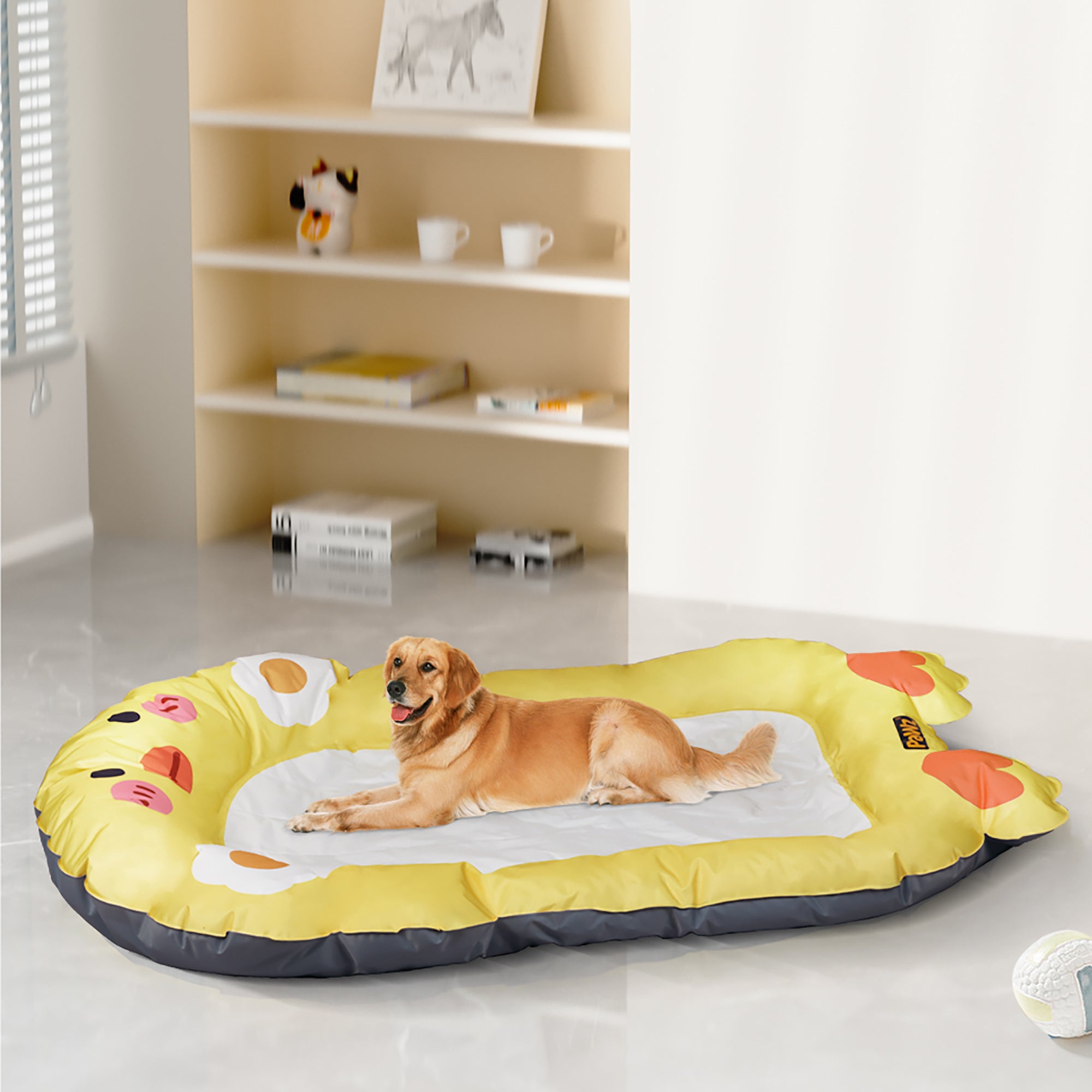 PaWz Pet Cooling Mat Dog Cat Human Size Yellow-1942352770929659910