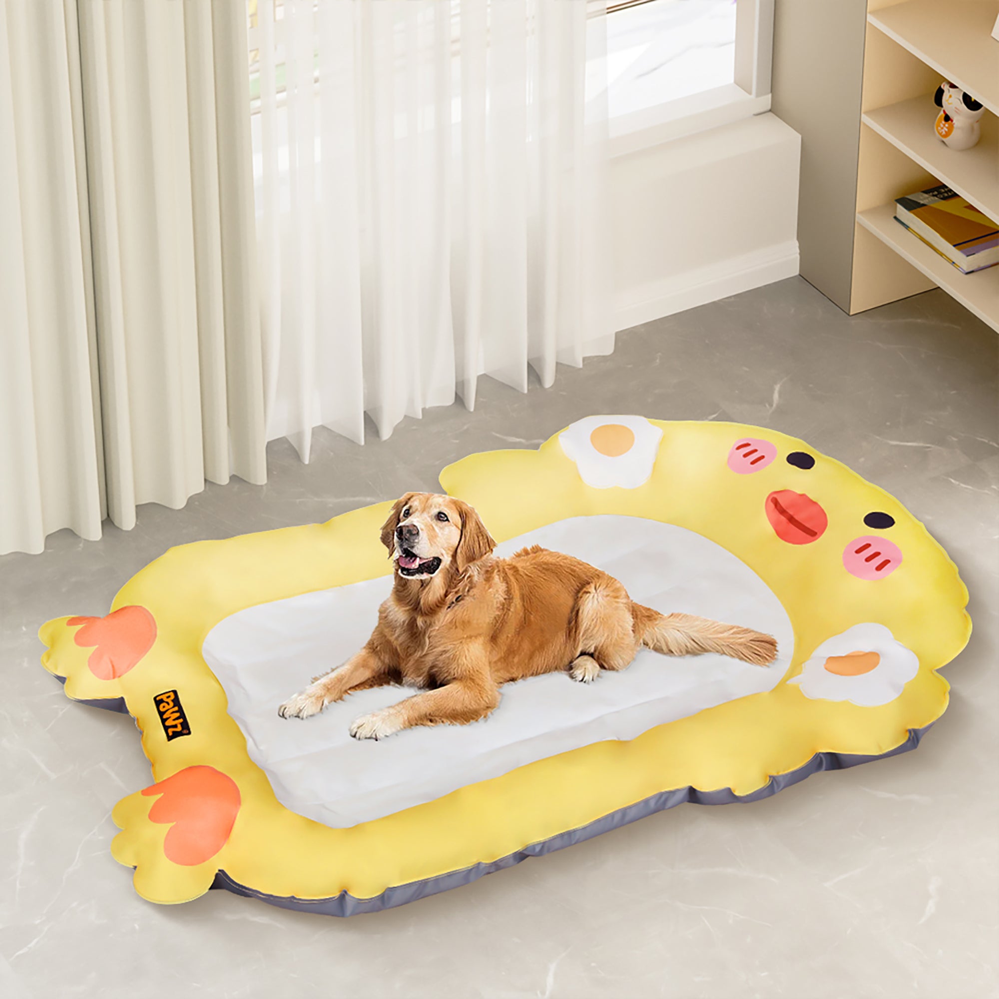 PaWz Pet Cooling Mat Dog Cat Human Size Yellow-1942352770929659911