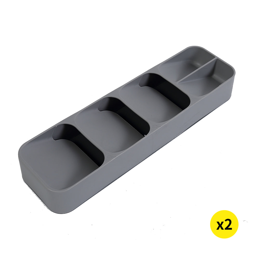 2x Cutlery Organiser Drying Tray Kitchen-1942352922629246976